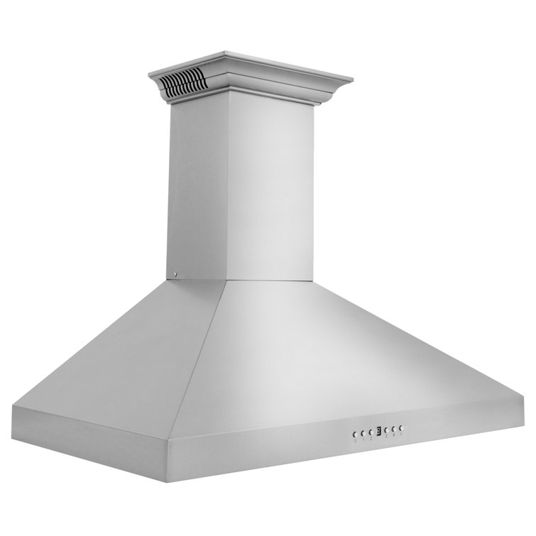 30" Stainless Steel Wall Mount Range Hood with Charcoal Filter