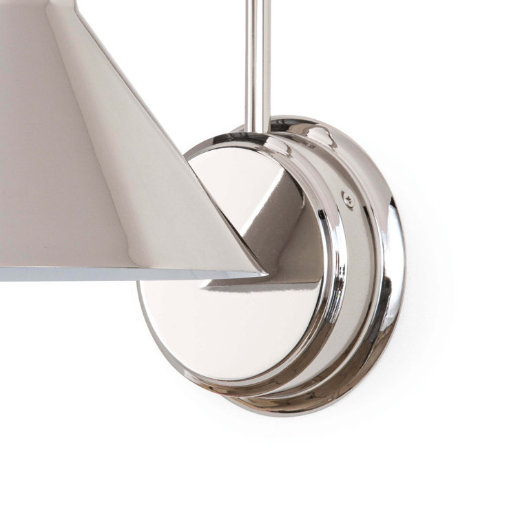 Dublin 13" Polished Nickel Gooseneck Cone Wall Sconce