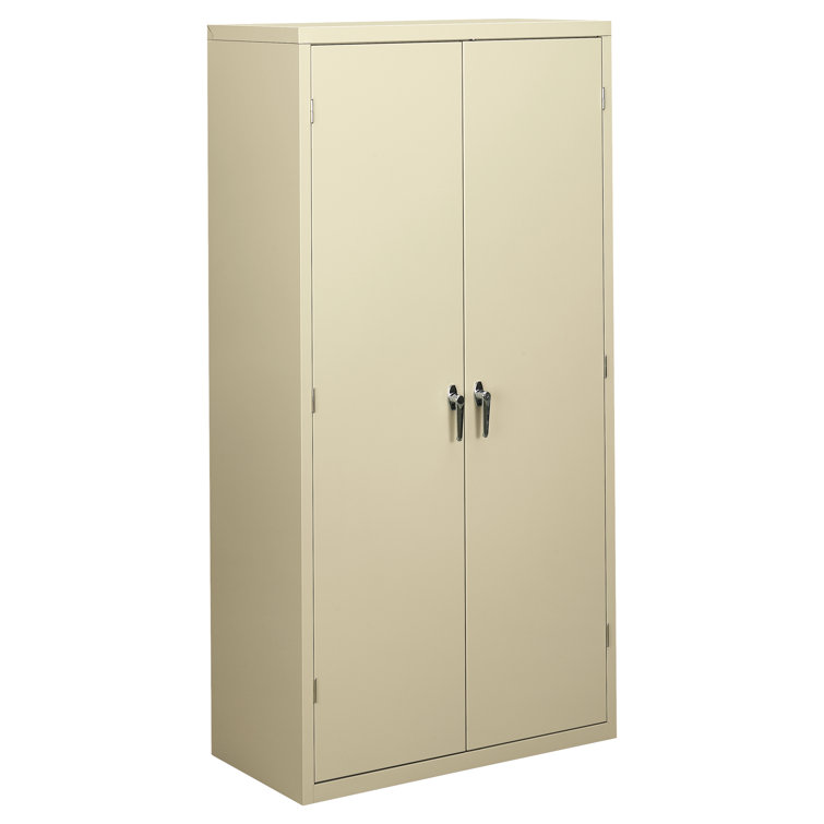 Putty 5-Shelf Lockable Office Cupboard with Chrome Handles
