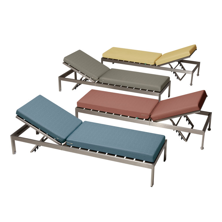 Cedarwood Water-Resistant Outdoor Chaise Lounge Cushion, 80" x 26" x 3"