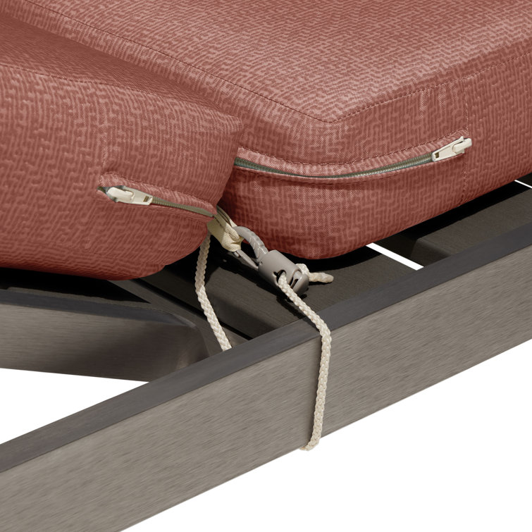 Cedarwood Water-Resistant Outdoor Chaise Lounge Cushion, 80" x 26" x 3"