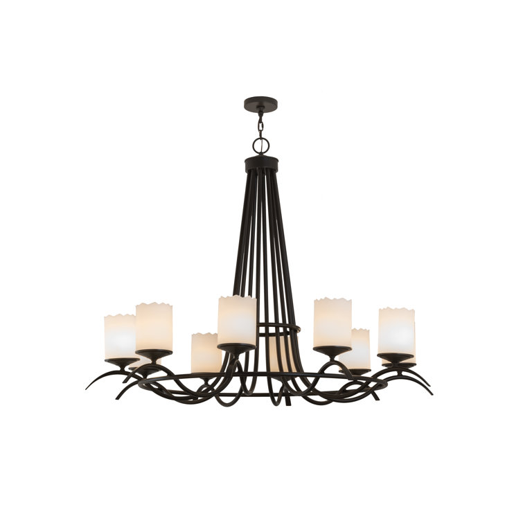 Timeless Bronze and Crystal 10-Light Chandelier