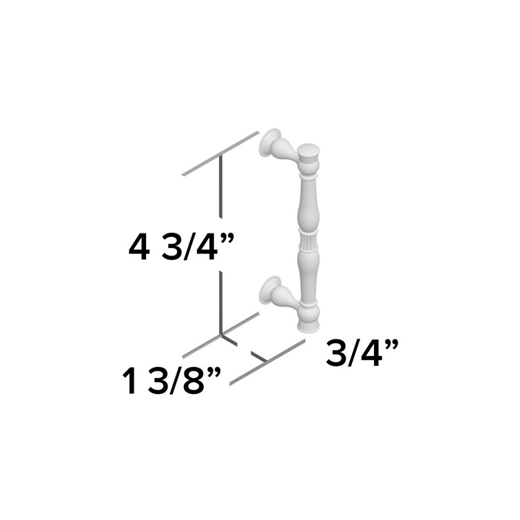 Golden Champagne Brushed Traditional Bar Pull with Mounting Hardware
