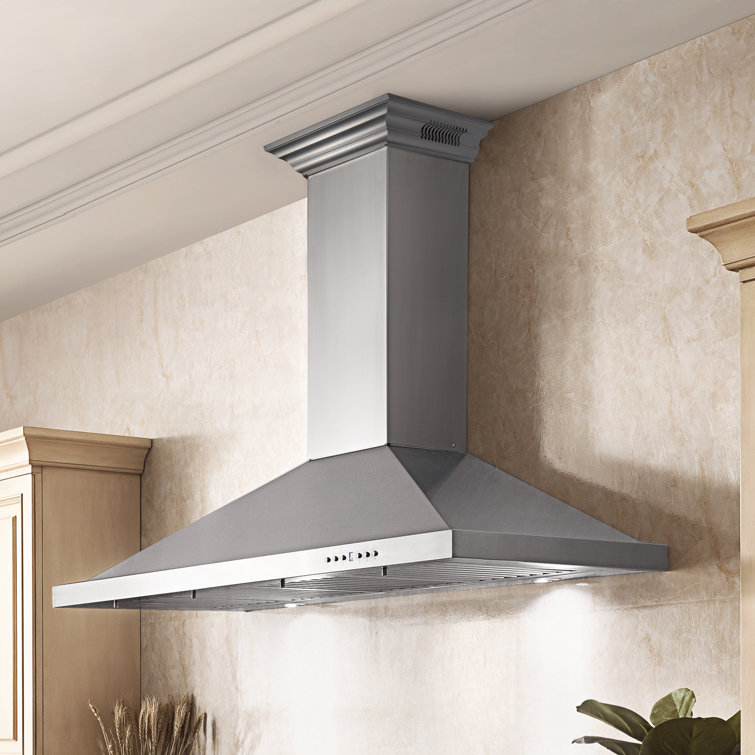 36-inch Stainless Steel Wall Mount Range Hood with Bluetooth Speakers