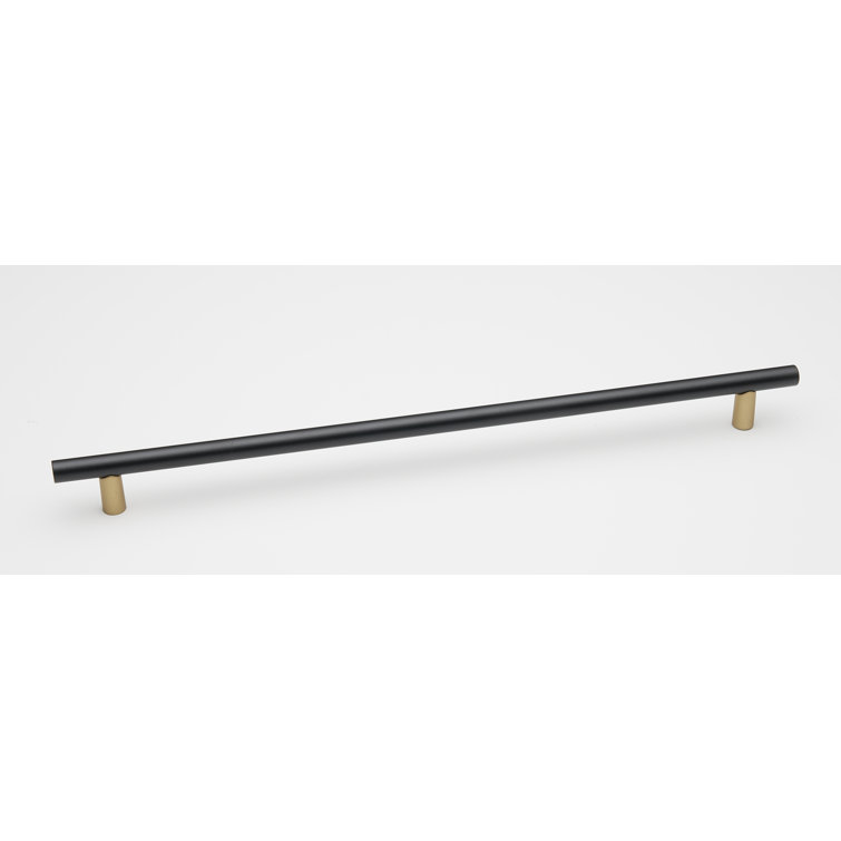 18" Matte Black and Champagne Aluminum Appliance Pull