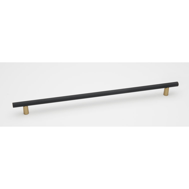 18" Matte Black and Champagne Aluminum Appliance Pull