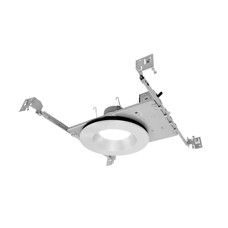 6'' White Aluminum Dimmable LED Recessed Lighting Kit