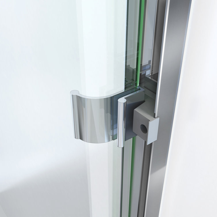 LESE 54" x 70" Polished Chrome Frameless Bypass Shower Door