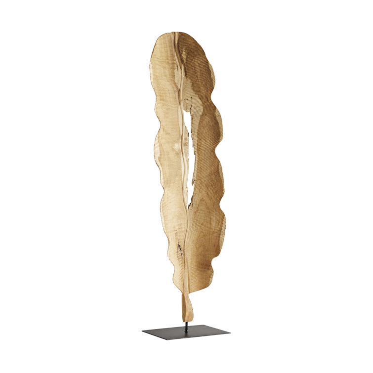 Large Organic Teak and Iron Bohemian Sculpture