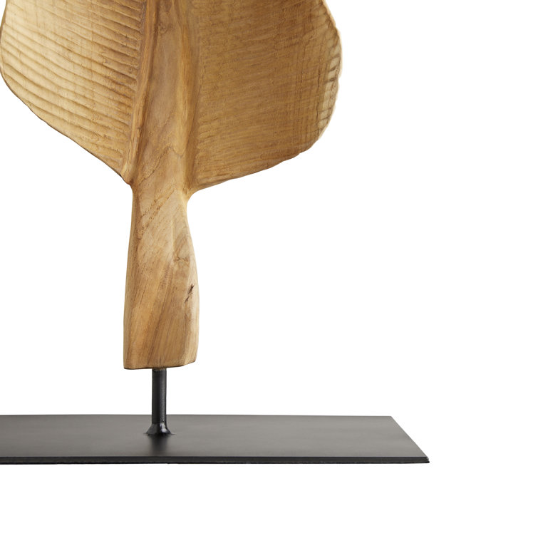 Large Organic Teak and Iron Bohemian Sculpture