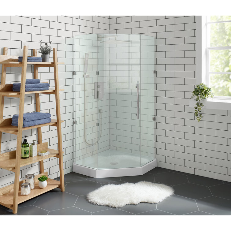 Voltaire 36" x 36" White Acrylic Neo-Angle Shower Base