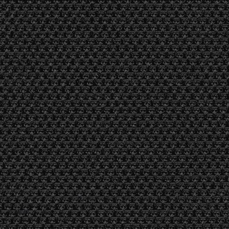 Contemporary Black Fabric and Metal Stacking Guest Chair
