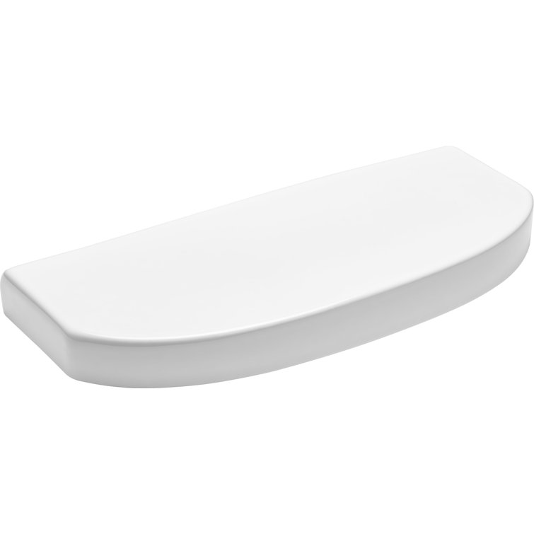 White Ceramic Minimalist Toilet Tank Cover