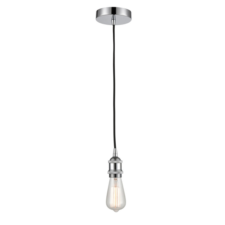 Polished Chrome Mini Glass Pendant Light