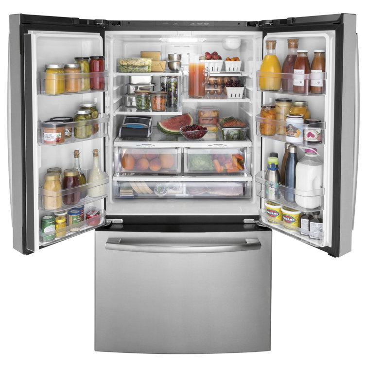 GE 36" Stainless Steel French Door Refrigerator with Ice Maker