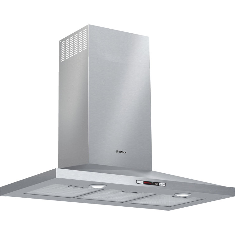 36" Stainless Steel Convertible Wall Mount Range Hood with Charcoal Filter