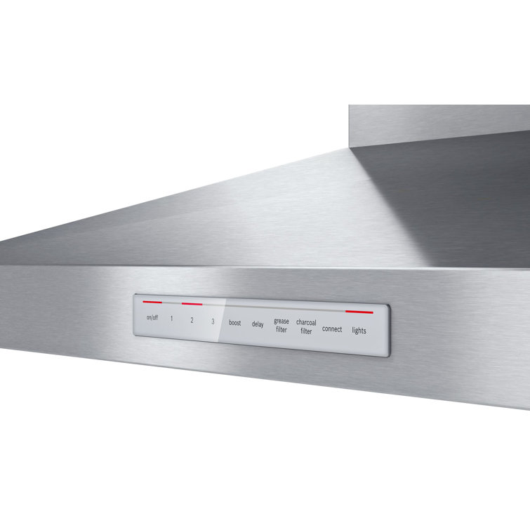 36" Stainless Steel Convertible Wall Mount Range Hood with Charcoal Filter