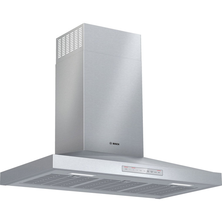 36" Stainless Steel Convertible Wall Mount Range Hood with Charcoal Filter