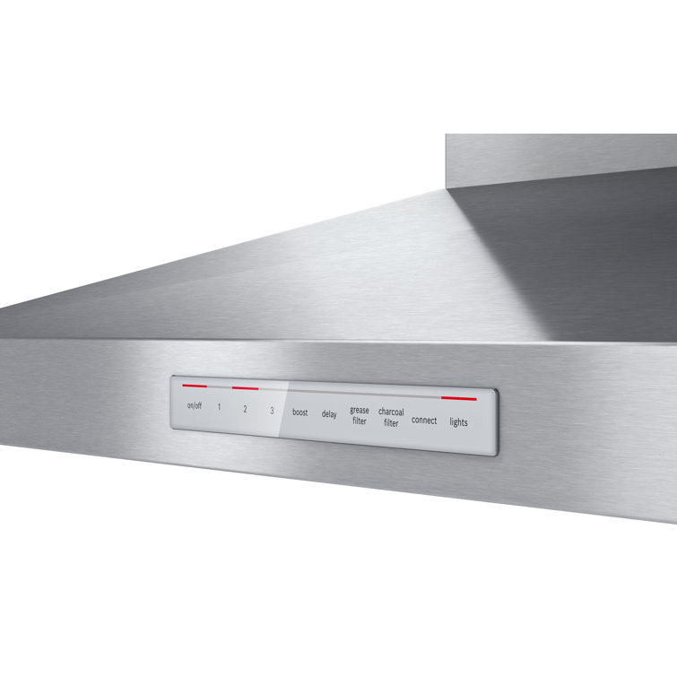 30" Stainless Steel Wall Mounted Range Hood with Charcoal Filter