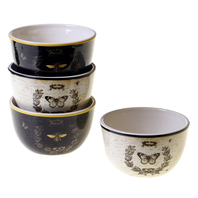 Holiday Square Ceramic 16-Piece Dinnerware Set for 4