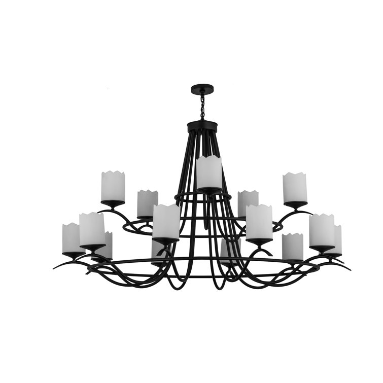 Octavia Blackwash 15-Light Statuario Idalight Chandelier