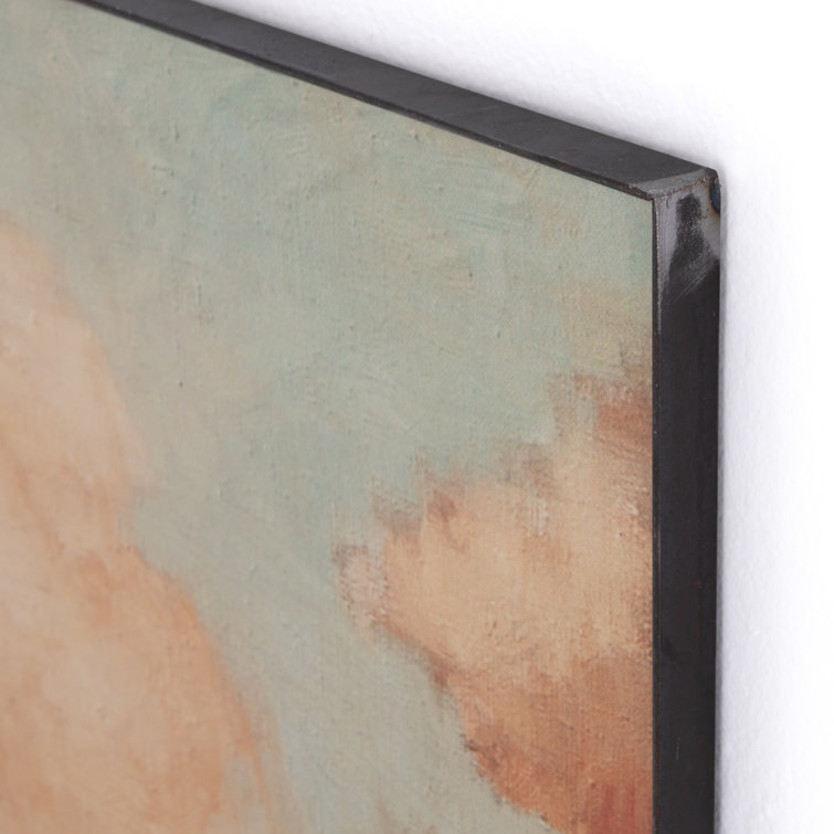 Sunrise I & II Diptych Framed Canvas Print in Warm Tones
