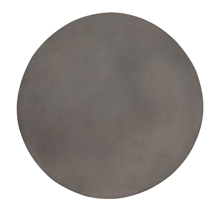 Miramar Transitional Dark Charcoal Round Coffee Table