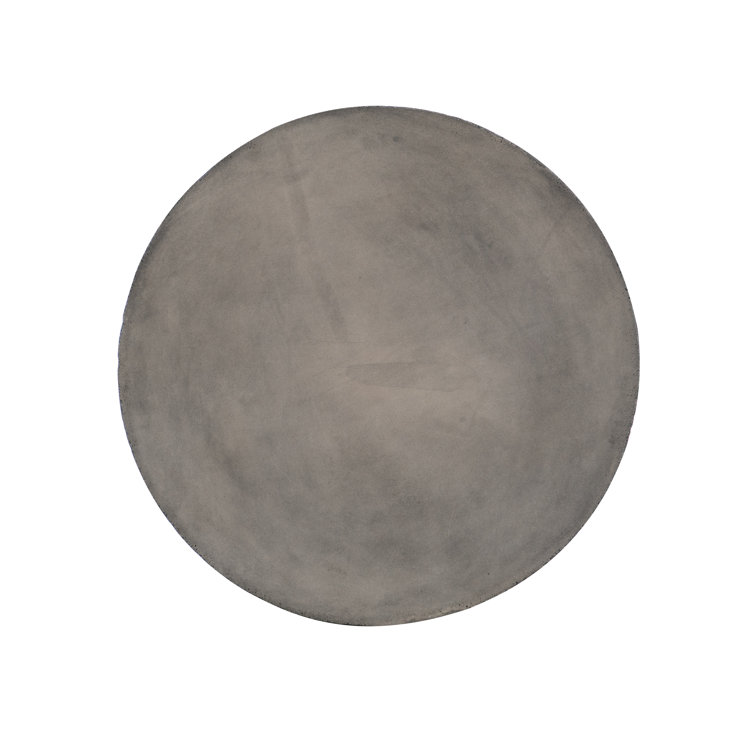 Miramar Elegance 20" Round Drum End Table in Dark Charcoal