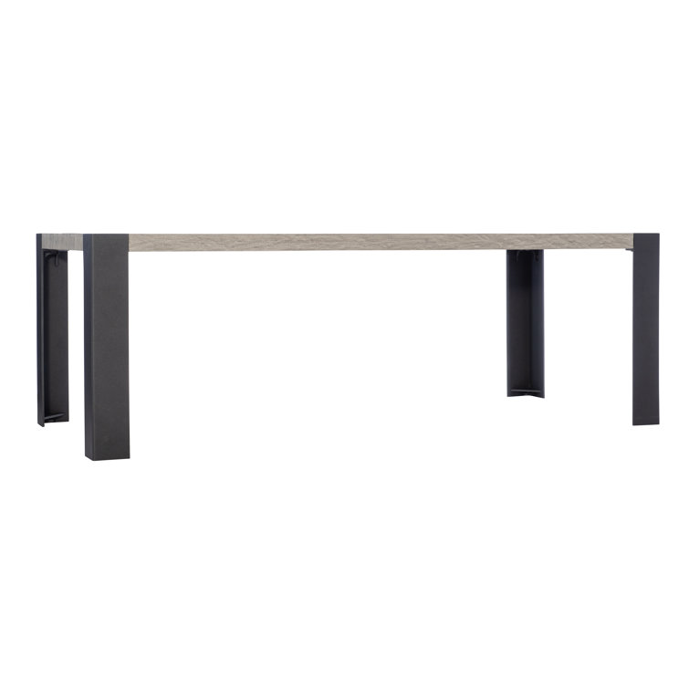 Cedar Key Teak and Aluminum Outdoor Dining Table