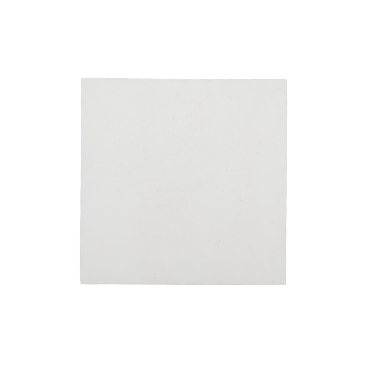 White Square Stonecast Outdoor Side Table