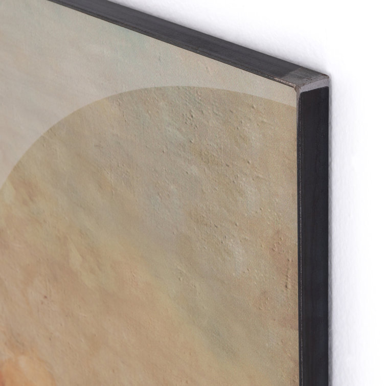 Sunrise I & II Diptych Framed Canvas Print in Warm Tones