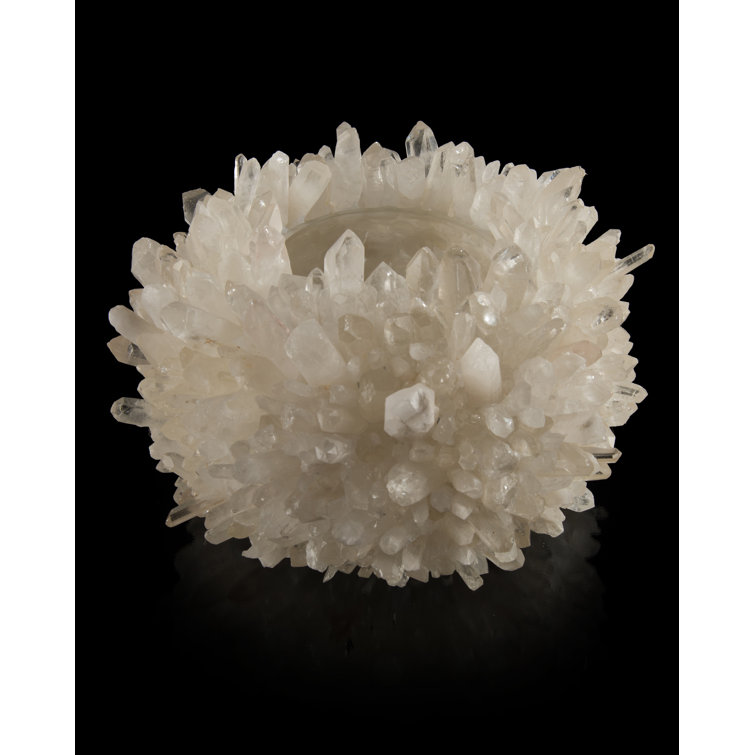 Abstract Crystal Quartz Decorative Glass Bowl