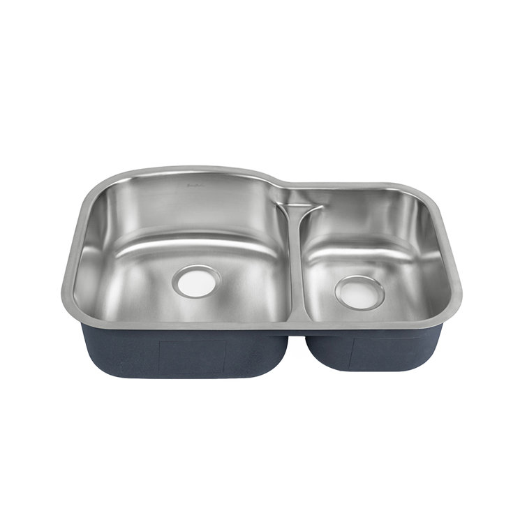 Toulouse 32 x 21 Stainless Steel Dual Basin Undermount Kitchen Sink