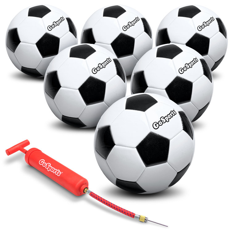 Classic Black and White Size 3 Soccer Balls with Pump