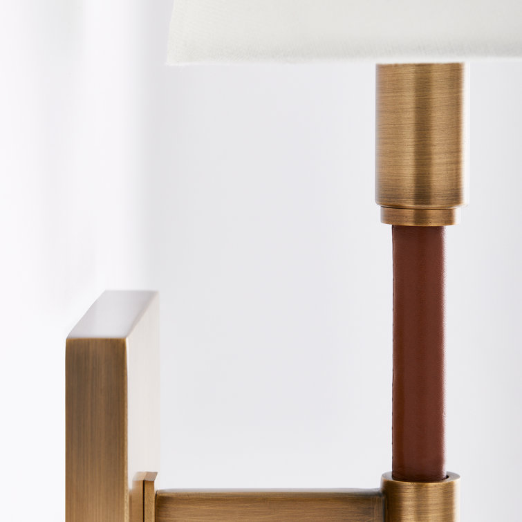Katie 13.38" Brass Dimmable Direct Wired Sconce