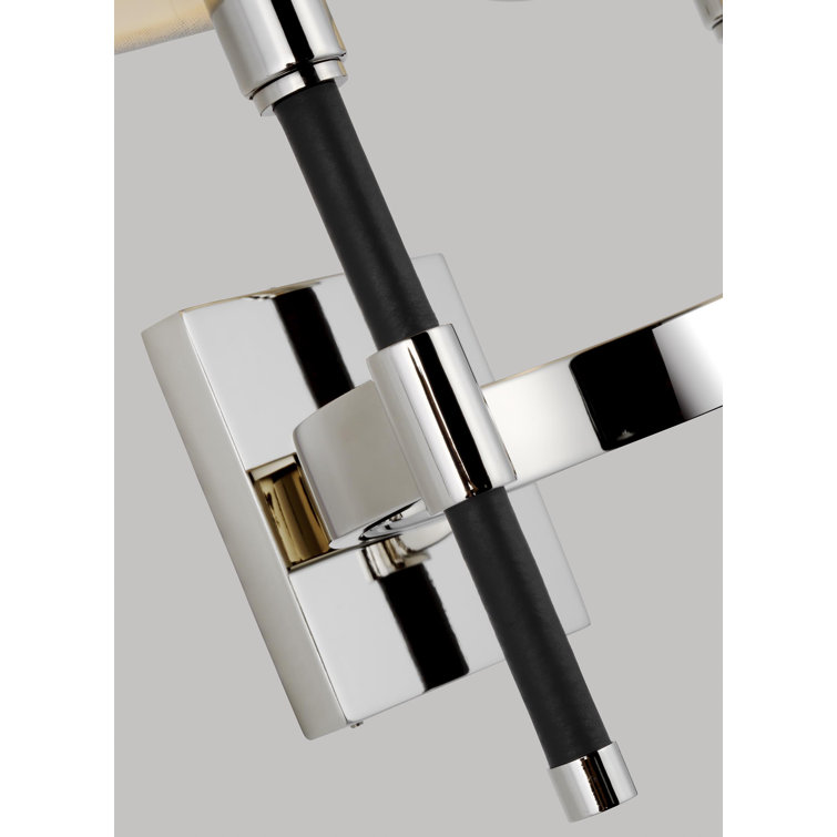 Katie Contemporary Iron Dimmable Wall Sconce, 13.38 in