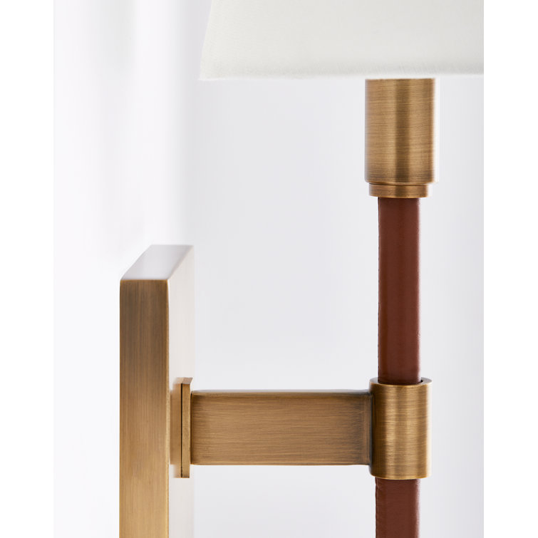 Katie 13.38" Brass Dimmable Direct Wired Sconce