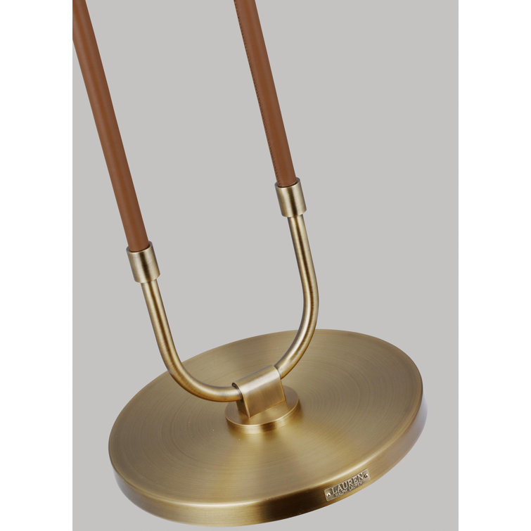 Katie 56.25'' Gold and Brown Adjustable Floor Lamp