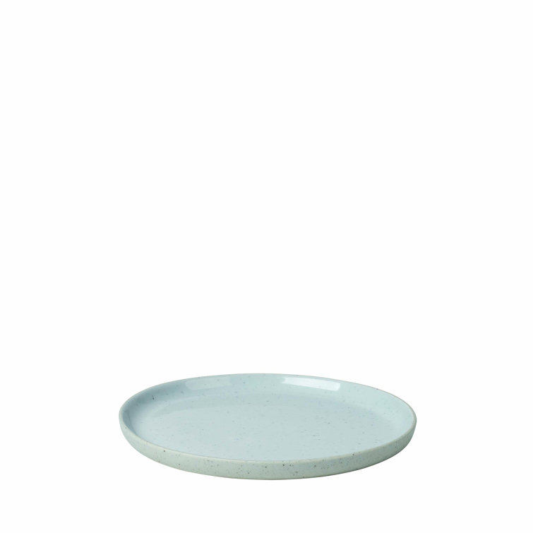 Sablo 5.5" Gray Ceramic Round Side Plates, Set of 4