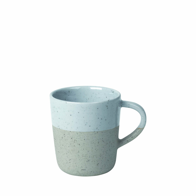Cloud Gray Ceramic Espresso Mug Set of 4
