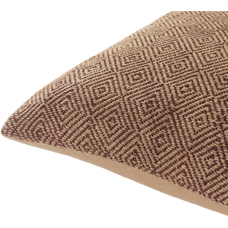 Bright Blue Hand Woven Polyester Euro Pillow Cover