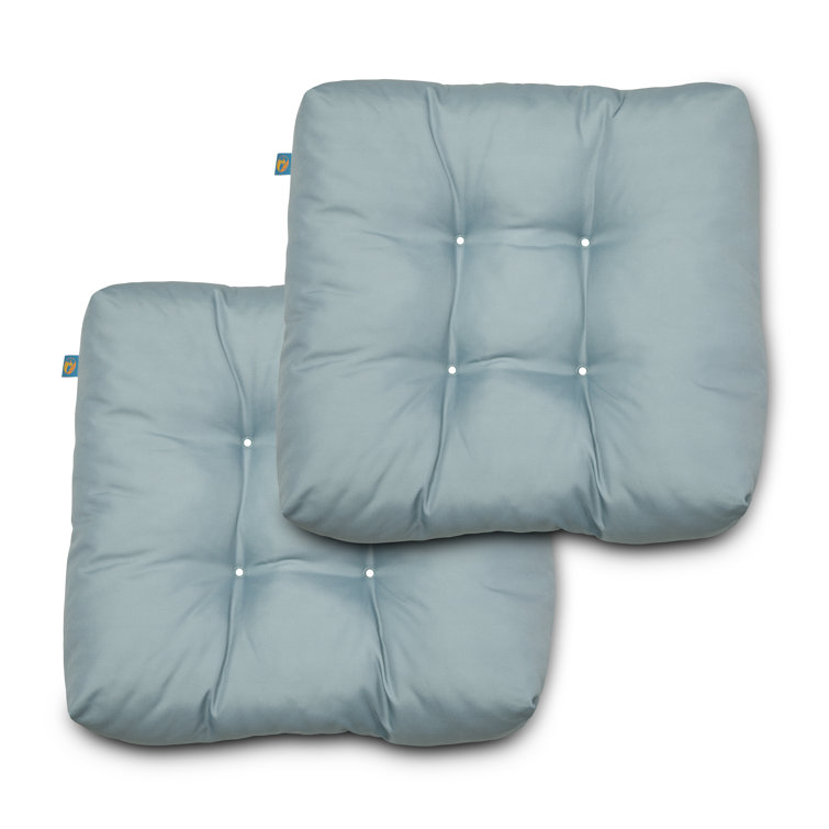 Gull Grey Water-Resistant Indoor/Outdoor Seat Cushion 19 x 19 x 5 Inch