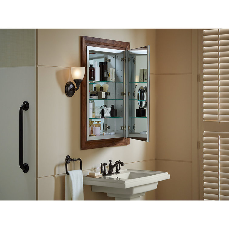 Verdera Sleek 30" Aluminum Frameless Medicine Cabinet with Adjustable Shelves