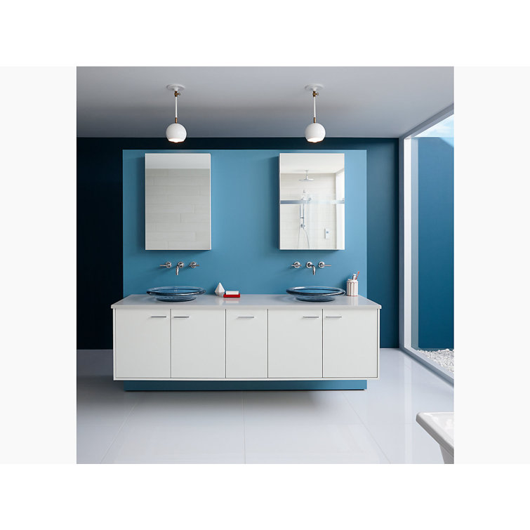 Verdera Sleek 30" Aluminum Frameless Medicine Cabinet with Adjustable Shelves