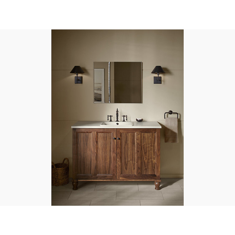 Sleek Frameless Aluminum Medicine Cabinet with Beveled Mirrored Doors