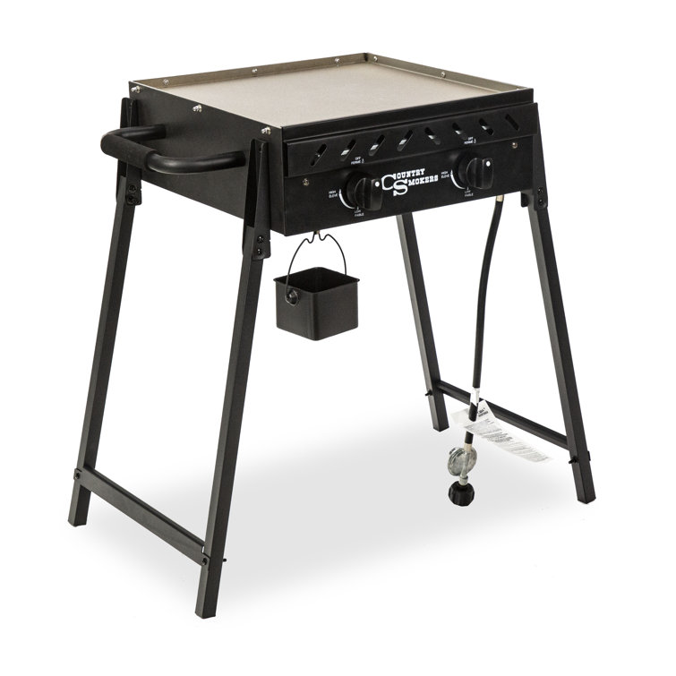 Stainless Steel 2-Burner Portable Outdoor Gas Griddle