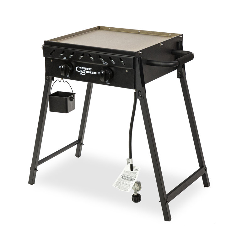 Stainless Steel 2-Burner Portable Outdoor Gas Griddle