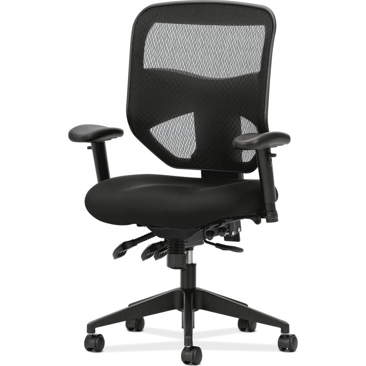 ErgoFlex 360° Black Mesh Adjustable High-Back Task Chair