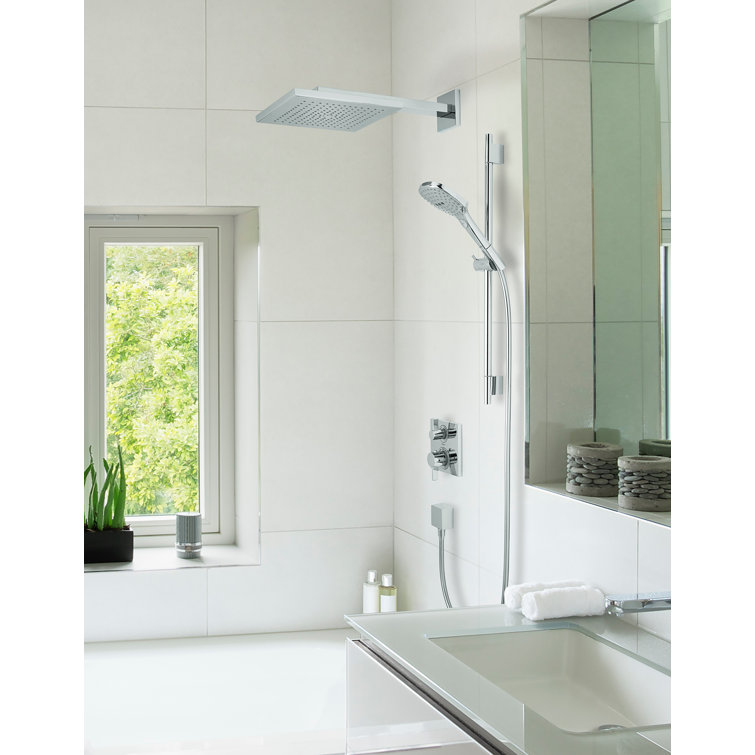 Chrome Multi-Head Adjustable Height Shower System