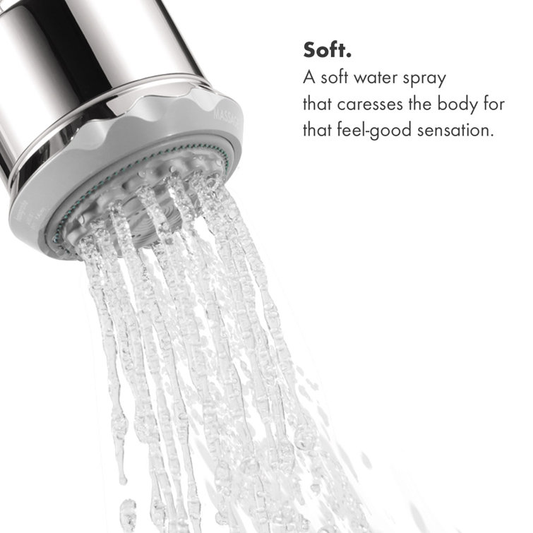 Polished Nickel Wall Mounted Multi-Function Shower Head